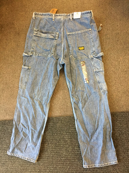 Vintage 1990's Polo Jeans Co Tool Bag Pants Workwear Ralph Lauren NOS w/tags Sz 36 X 32