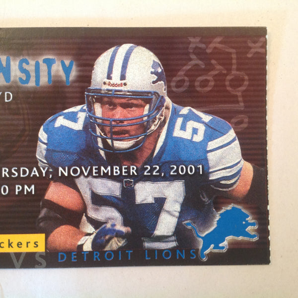 Vintage November 22 2001 Detroit Lions Presents: Kickoff Playbook Thanksgiving Classic Lions Vs. Green Bay Packers