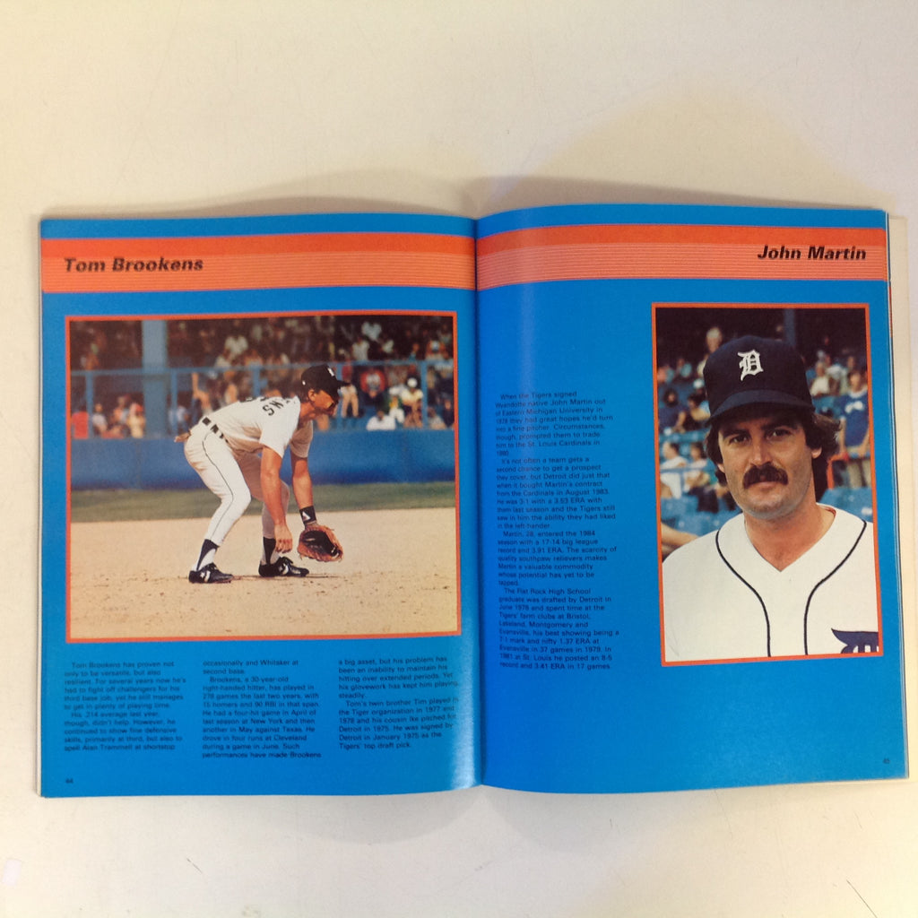 Vintage Official 1984 Detroit Tigers Yearbook – Time Warp, LLC