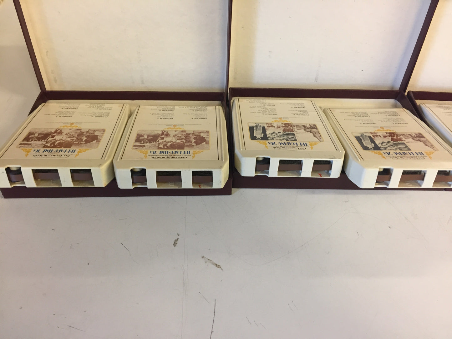 Vintage 1970's OUR CENTURY IN MUSIC 8-Track Sets 3 Sets in Lot