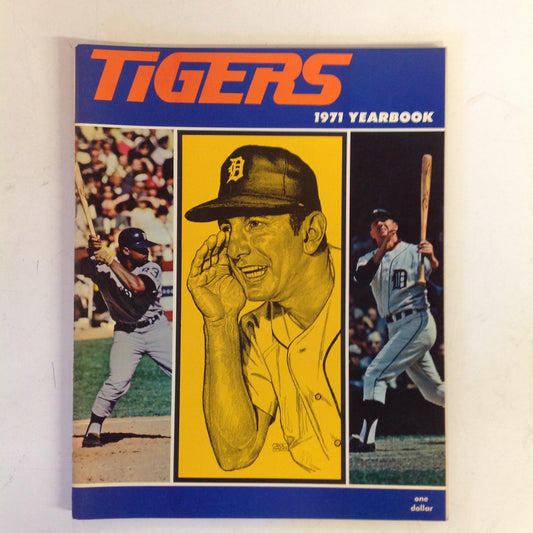 Vintage Official 1971 Detroit Tigers Yearbook