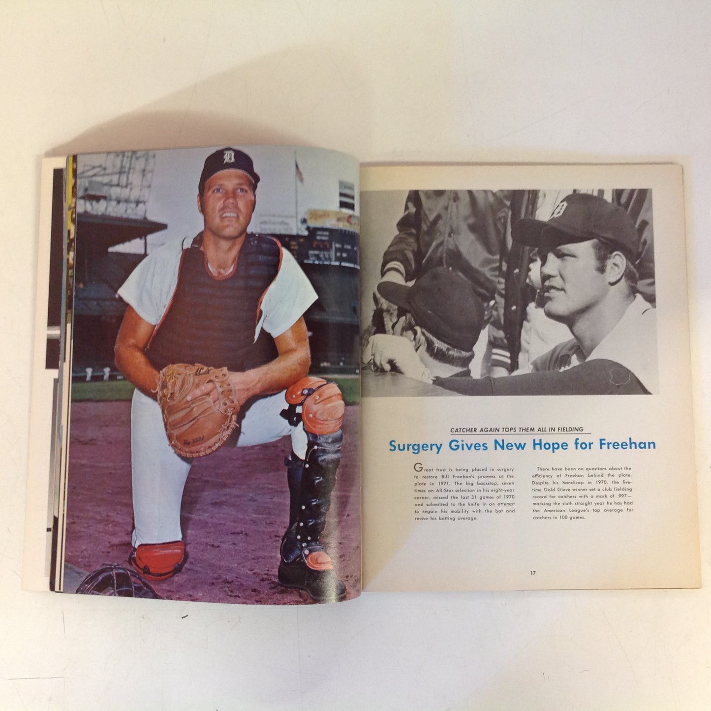 Vintage Official 1971 Detroit Tigers Yearbook