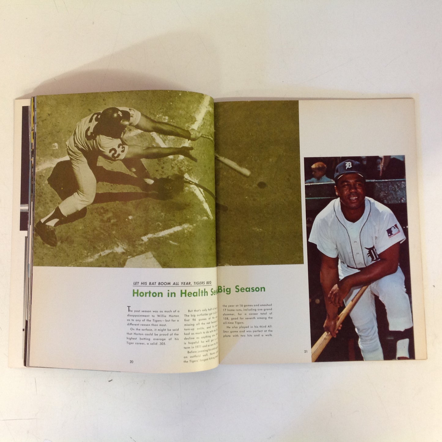 Vintage Official 1971 Detroit Tigers Yearbook