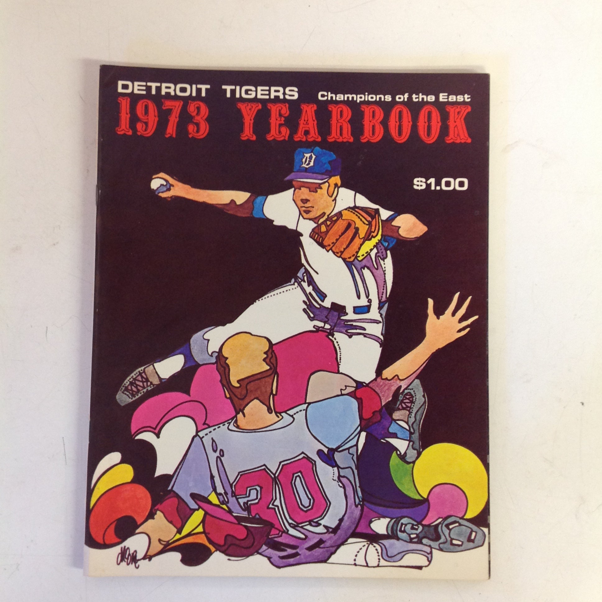 Vintage Official 1973 Detroit Tigers Yearbook