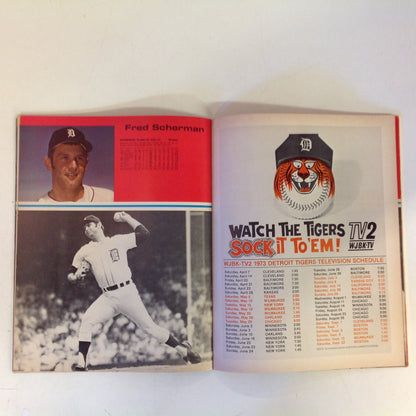 Vintage Official 1973 Detroit Tigers Yearbook