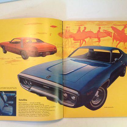 Vintage 1971 Chrysler Plymouth Color Photo Informational Sales Catalog New Cars