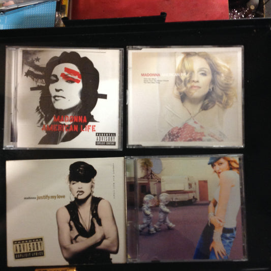 BARGAIN SET of 4 CD's Madonna American Life Justify My Love Remixed & Revisited American Pie