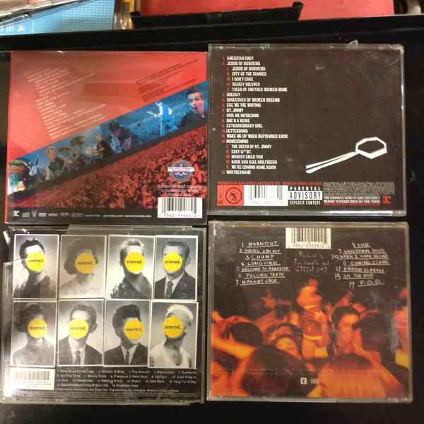 BARGAIN SET of 4 CD's Green Day Nimrod Dookie Bullet in a Bible American Idiot
