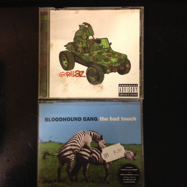 BARGAIN PAIR of CD's Gorillaz Bloodhound Gang Bad Touch 497085-2 724353374808