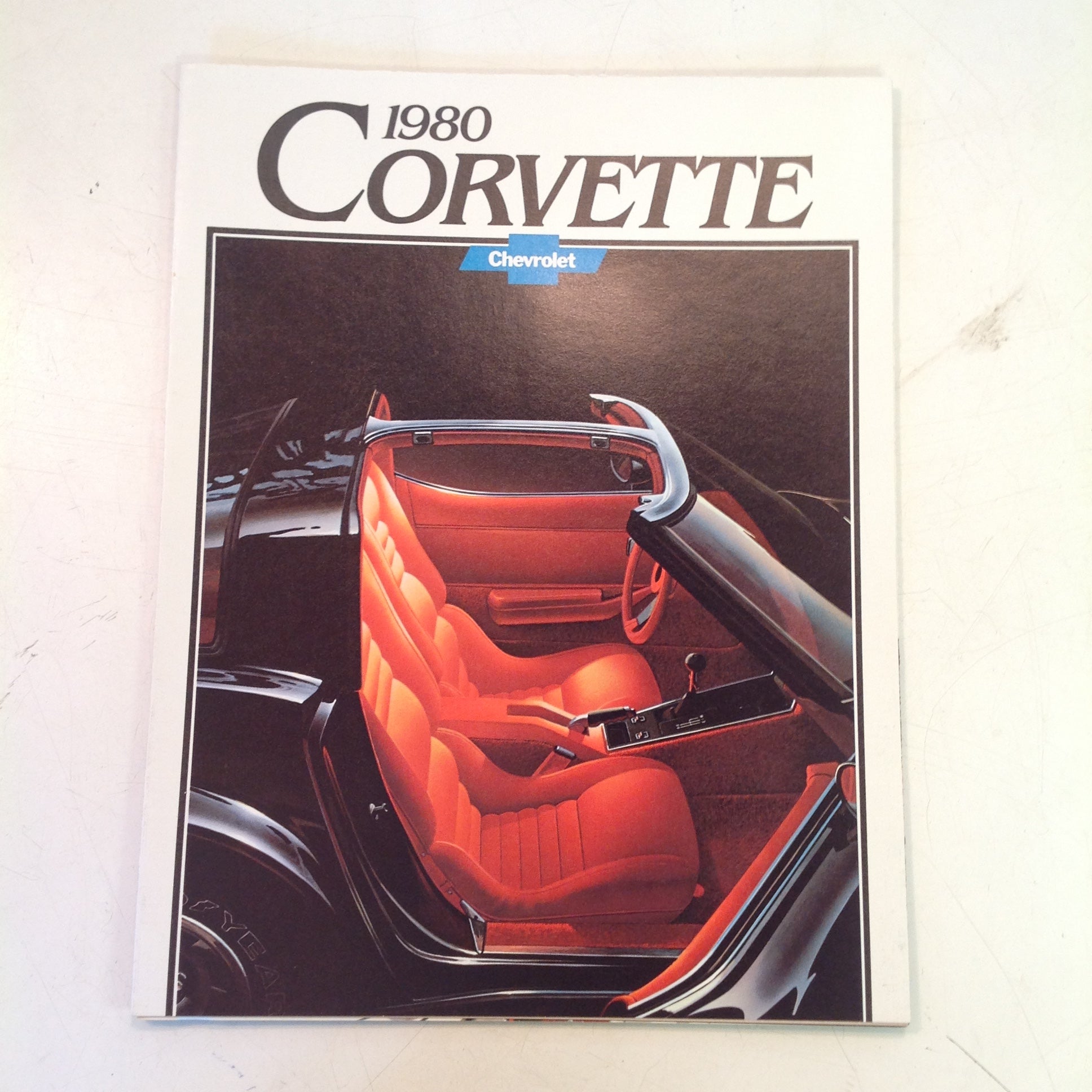 Vintage 1979 Chevrolet 1980 Corvette Informational Sales Brochure Color Poster