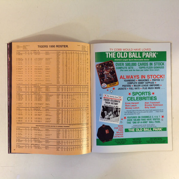 Vintage Official 1990 Detroit Tigers Yearbook