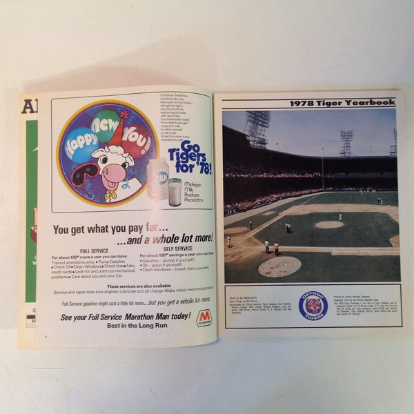 Vintage Official 1978 Detroit Tigers Yearbook