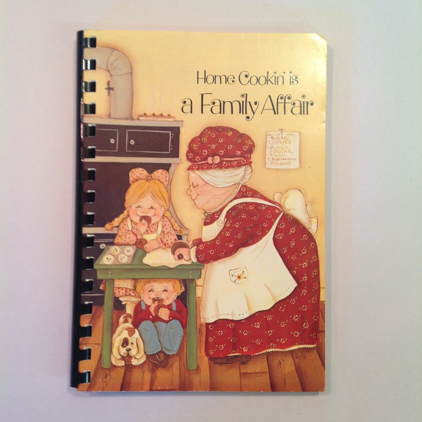 Vintage 1991 Spiral Bound Cookbook Home Cookin' Is a Family Affair Colonial Woods Missionary Church Women's Ministries