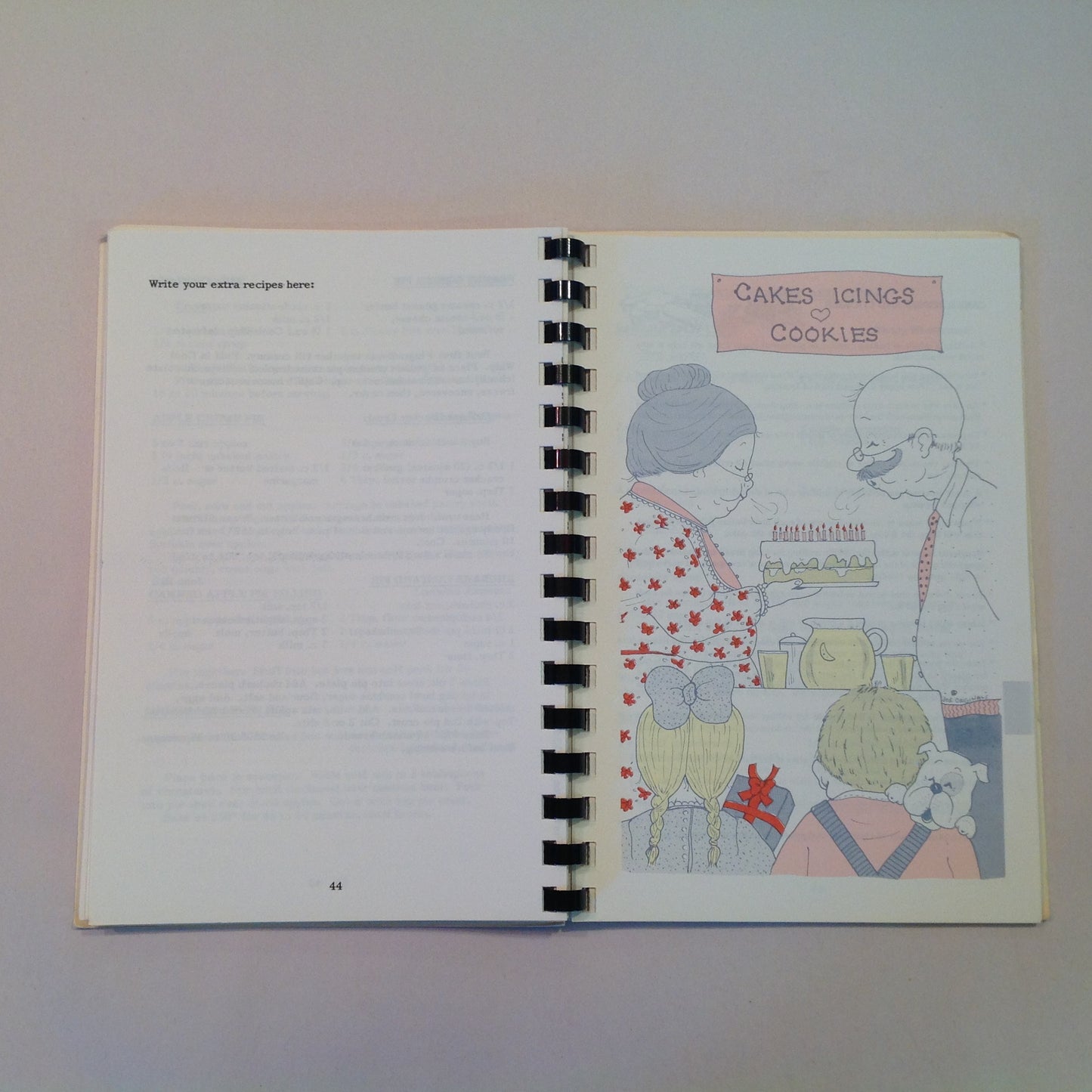 Vintage 1991 Spiral Bound Cookbook Home Cookin' Is a Family Affair Colonial Woods Missionary Church Women's Ministries