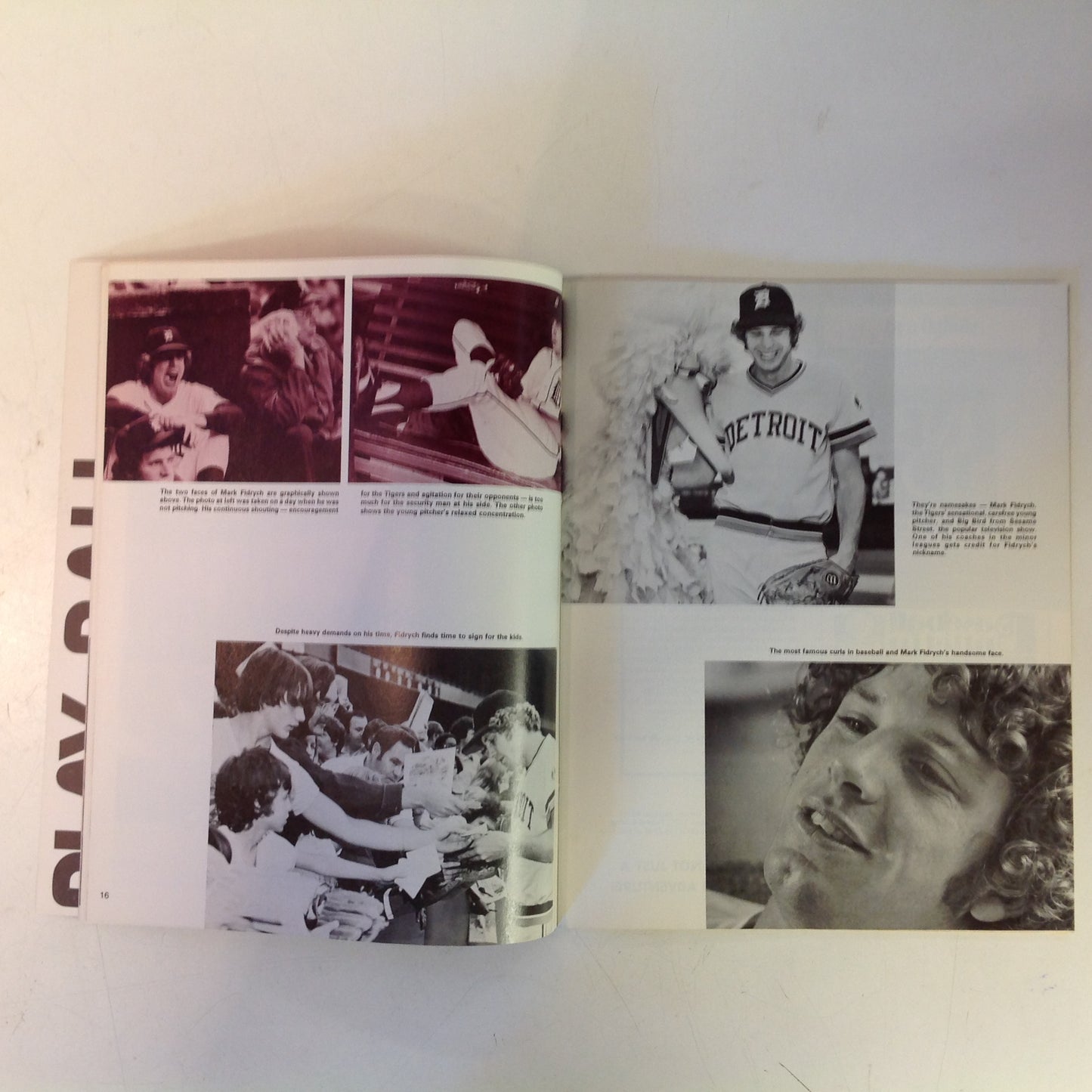 Vintage Official 1977 Detroit Tigers Yearbook