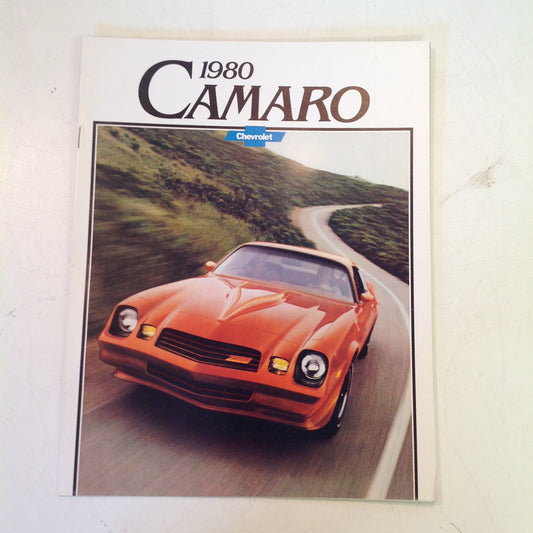 Vintage 1979 Chevrolet 1980 Camaro Informational Sales Brochure Catalog Color GM