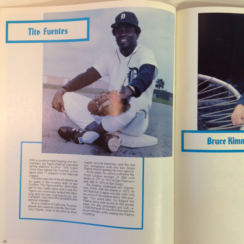 Detroit Tigers Team Yearbook 1977-Ron LeFlore-Mickey Stanley-Milt May-FN:  Fine Softcover/Paperback (1977)