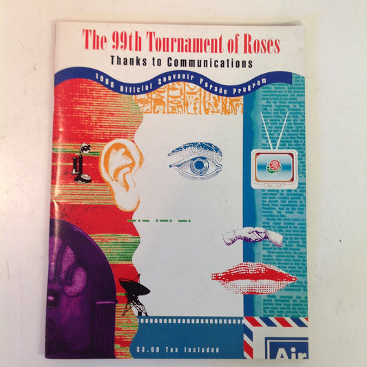 Vintage Official 1988 99th Tournament of Roses Thanks to Communication Souvenir Parade Program