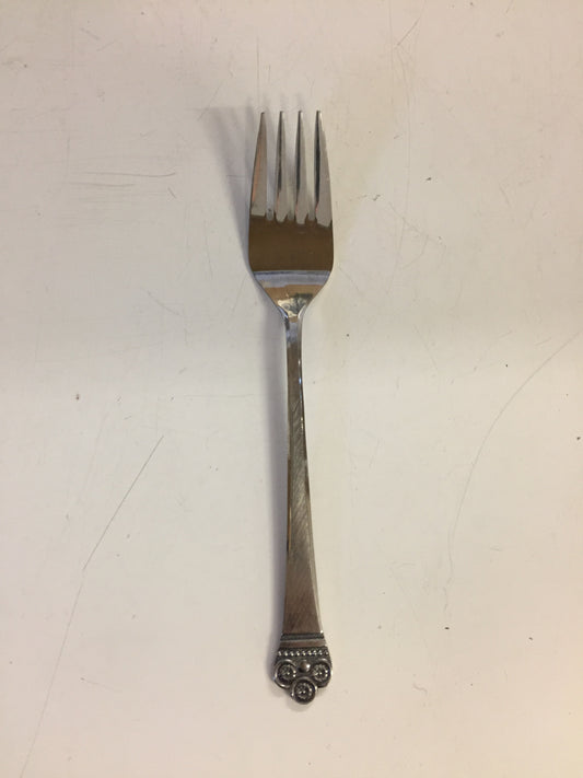 Vintage National Stainless Salad Fork Japan Flatware Mid Century