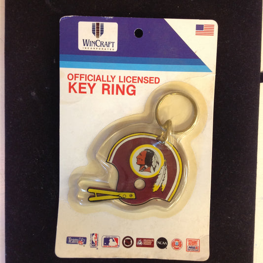 Vintage Unopened Wincraft Officially Licensed Key Ring Washington Redskins Football Helmet w/Logo