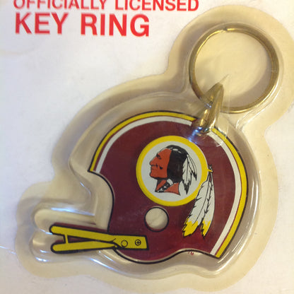 Vintage Unopened Wincraft Officially Licensed Key Ring Washington Redskins Football Helmet w/Logo