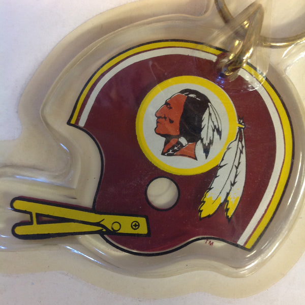 Vintage Unopened Wincraft Officially Licensed Key Ring Washington Redskins Football Helmet w/Logo