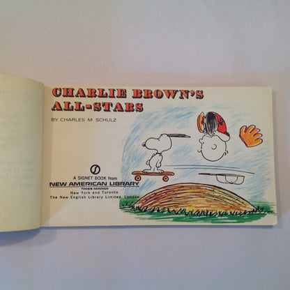 Vintage 1966 Paperback Charlie Brown's All-Stars Charles Schulz