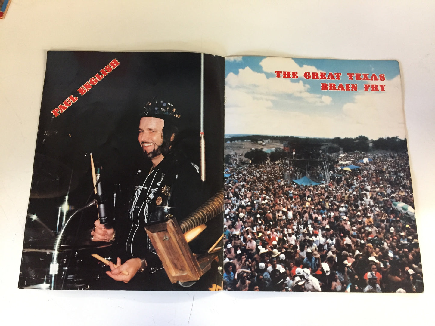 Vintage WILLIE NELSON Concert Program The Great Texas Brain Fry Country Music