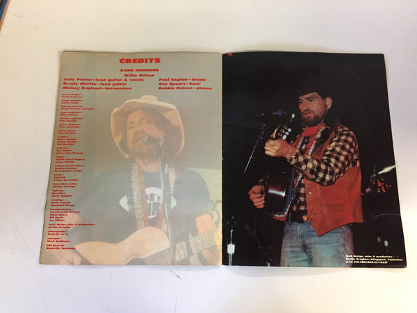 Vintage WILLIE NELSON Concert Program The Great Texas Brain Fry Country Music