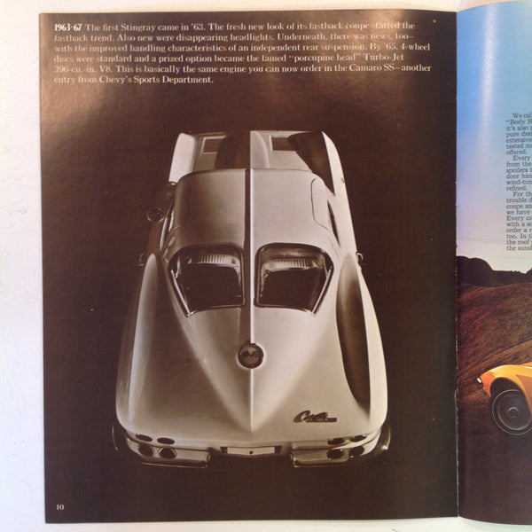 Vintage 1970 Chevrolet 1971 Corvette Informational Sales Brochure Stingray Coupe