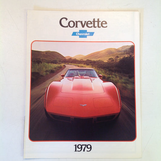 Vintage 1978 Chevrolet 1979 Corvette Informational Sales Brochure Foldout Poster