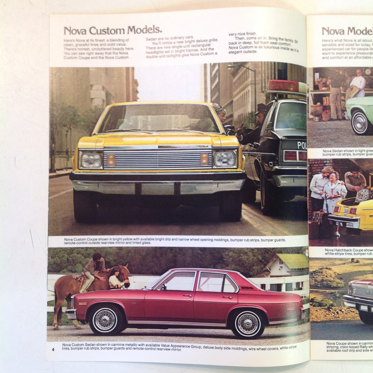 Vintage 1978 Chevrolet 1979 Nova Informational Sales Brochure Foldout Poster GM