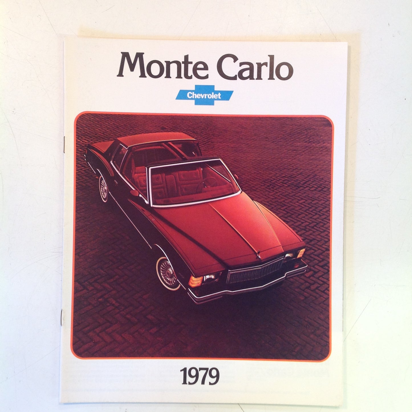 Vintage 1978 Chevrolet 1979 Monte Carlo Informational Sales Brochure Color Photo
