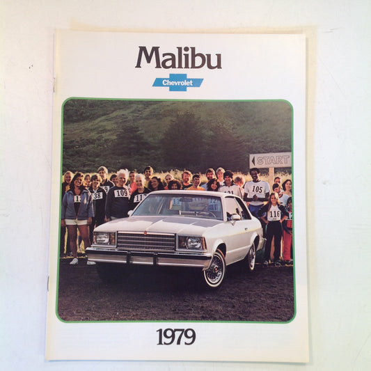 Vintage 1978 Chevrolet 1979 Malibu Informational Sales Brochure Color Photo